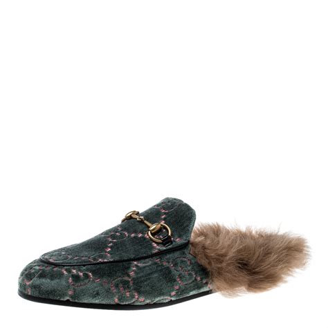 gucci inspired flats|Gucci flats with fur.